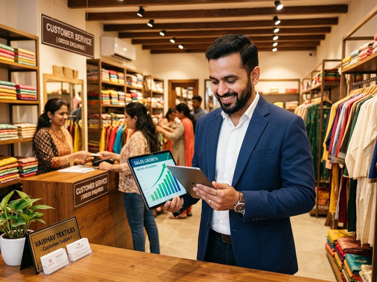 Indian entrepreneur growing business with MSME loan